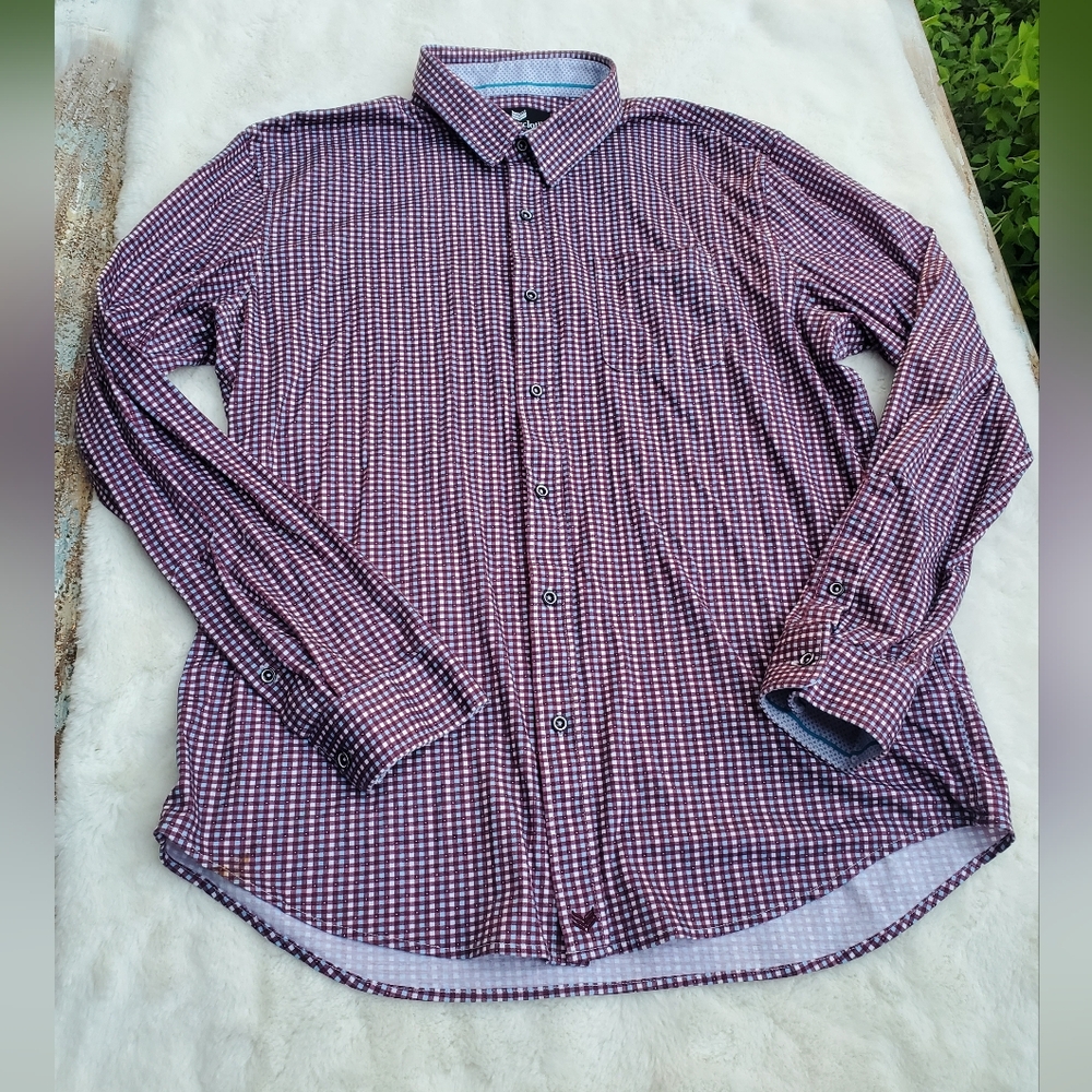 Men's Classic Checkered Shirt Size 2XL Slim